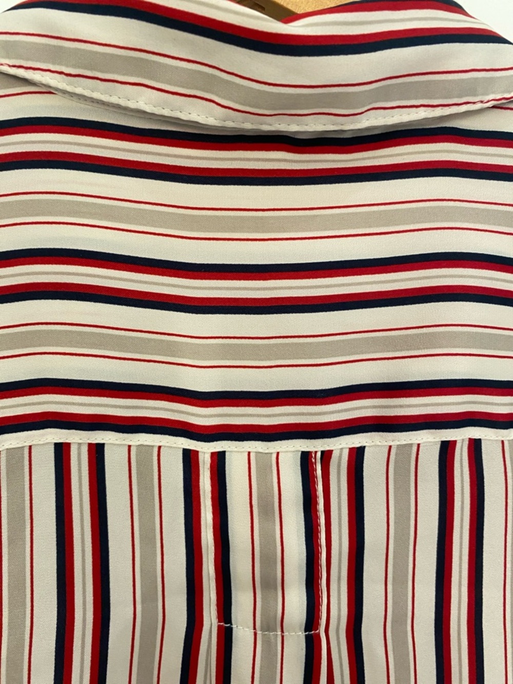 Free People ‘Mad About You’ Striped Button Down Blouse Fits Oversized XS - Picture 8 of 9